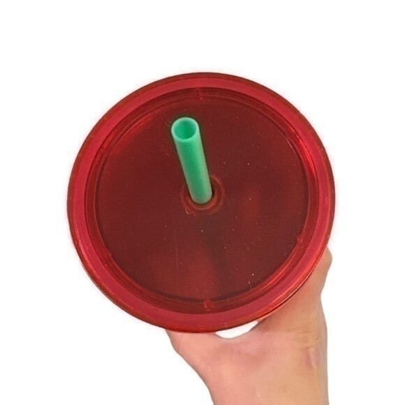 Starbucks Summer 2022 Watermelon Red Pink metallic mirrored venti tumbler cup - Picture 3 of 4
